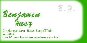 benjamin husz business card